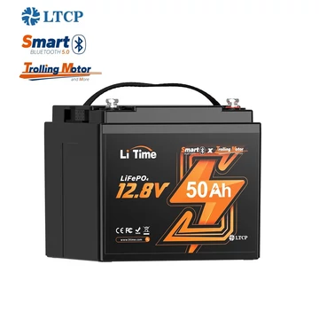 LiTime 12V 50 Ah LiFePO4  Bluetooth Horgász Akkumlátor